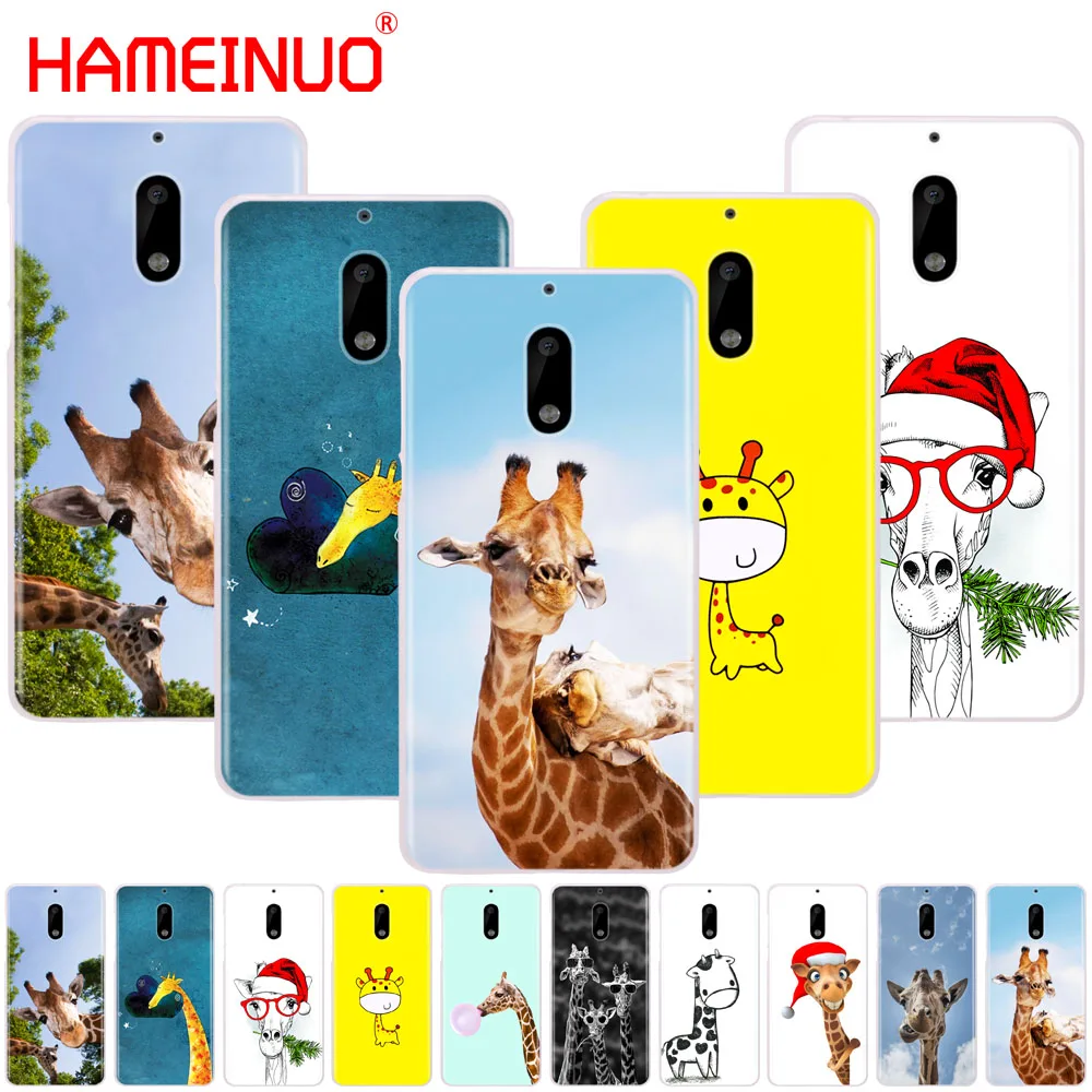HAMEINUO милый жираф Забавный мультяшный чехол для телефона Nokia 9 8 7 6 5 3 Lumia 630 640 640XL