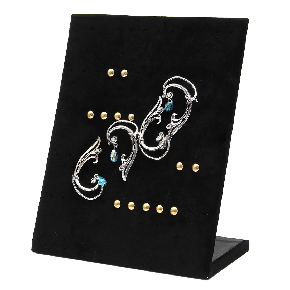 Бархатная витрина 30 пар сережек черный цвет|velvet display|display standstand jewelery |