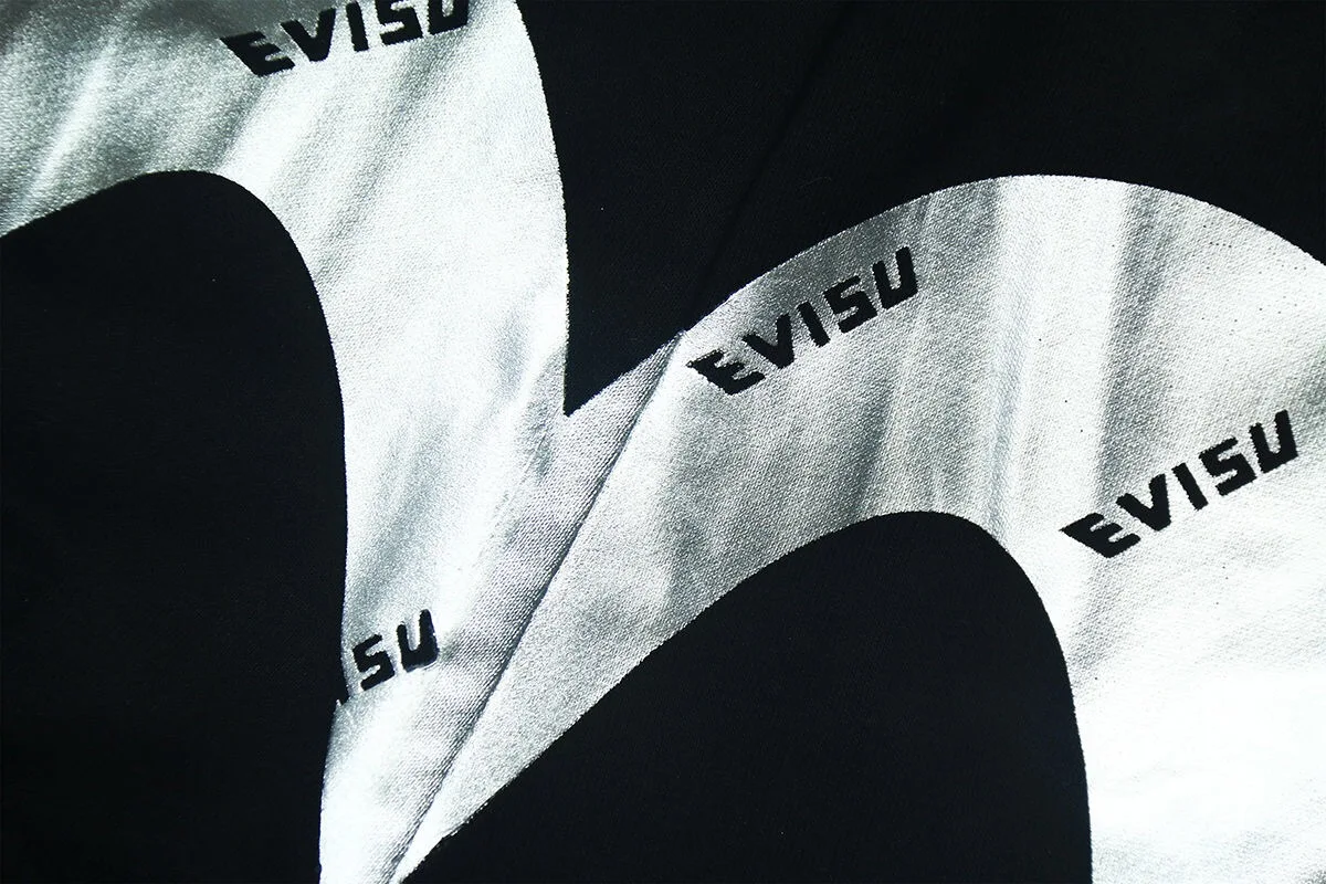 Evisu большой M серебристый принт мужские Дикие повседневные брюки хлопок теплые дышащие спортивные брюки мужские повседневные брюки черные брюки sf080