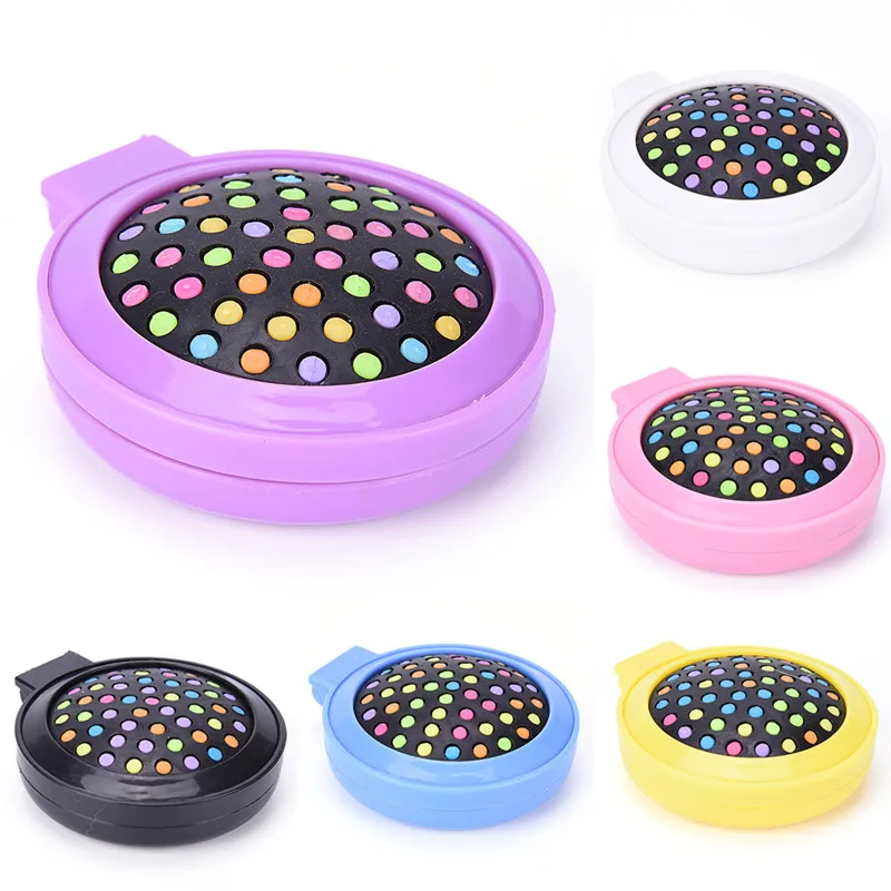 Новая портативная мини расческа для девочек массажная круглая дорожная Щетка