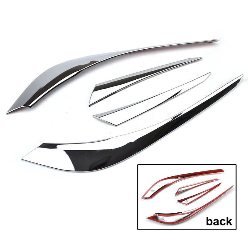 Автомобильный Стайлинг AX хромированный задний фонарь крышка лампы отделочные