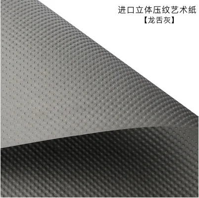 Paper gray 10 листов, сделай сам, Цветочная обертка, пинг бумага, товары для флористов, 60x60 см, Подарочная обертка, вечерние, декор, черный, стерео, тиснение, Художественная упаковка, материалы - Цвет: Paper gray