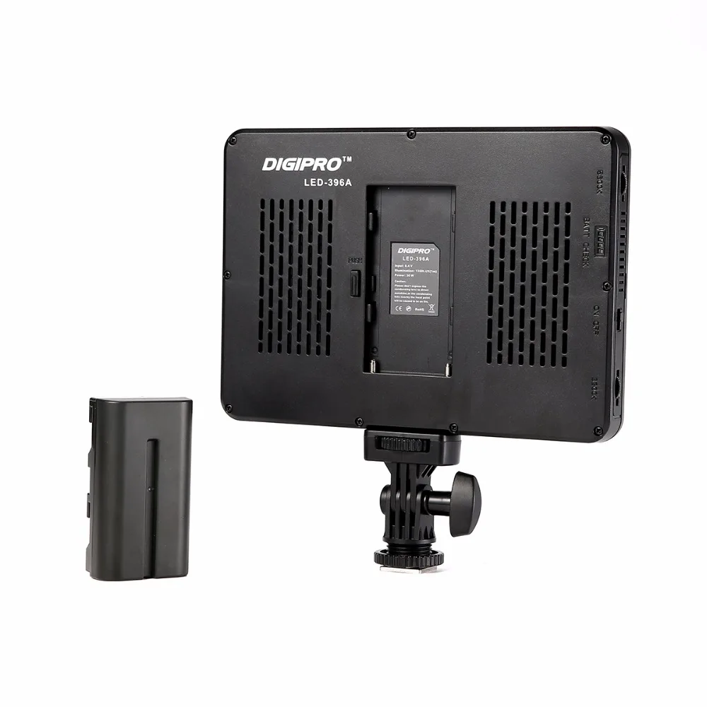 396 LED Bulbs Lighting Bi-Color &amp Dimmable Slim DSLR Video Light + F550 Battery+Charger for Canon Nikon Camera DV Camcorder |