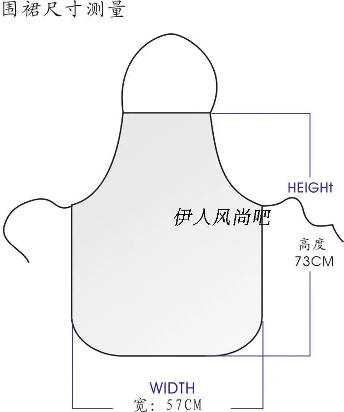 1 шт. фартук для барбекю полиэстер с милым принтом кухни приготовления пищи дома