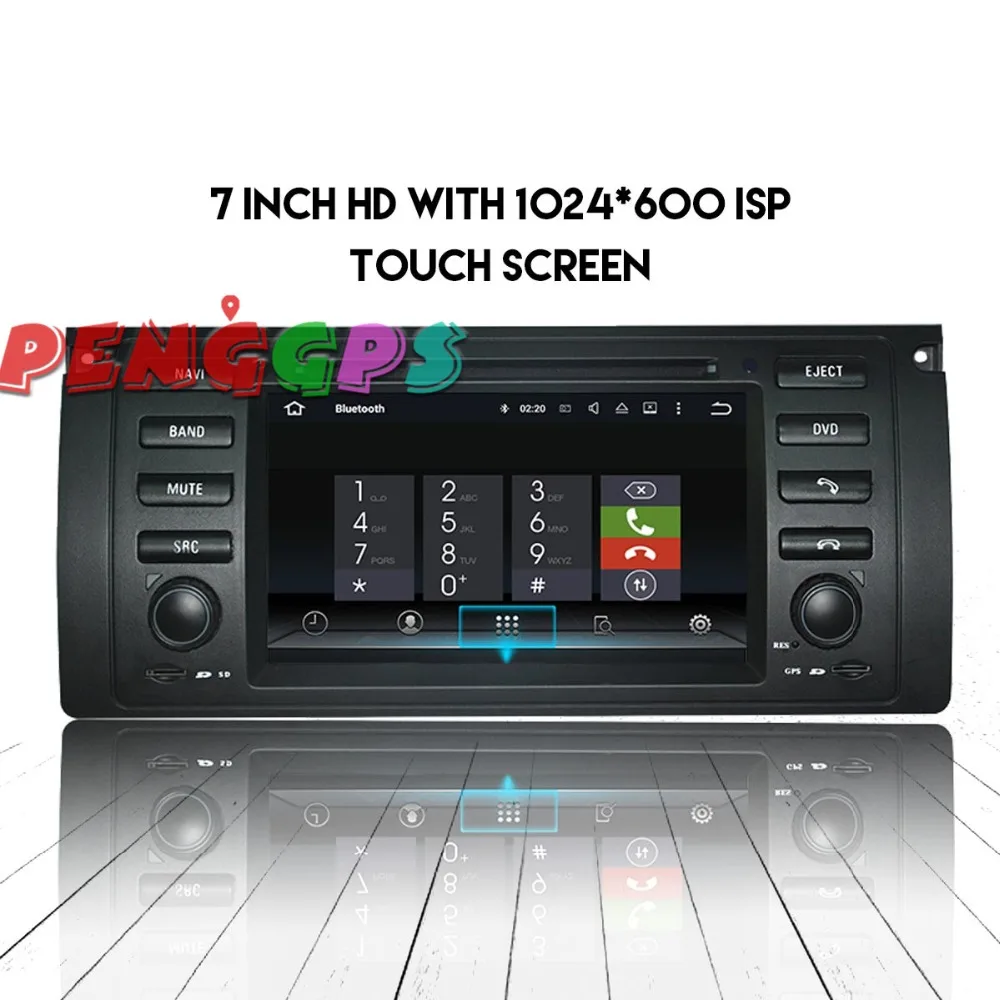 Android 8 0 7 1 автомобиля Радио стереосистема с GPS для BMW X5 M5 1995-2003 E39 E53 2000-2007 Мультимедиа
