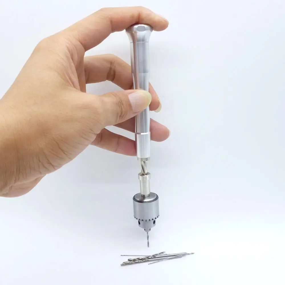 1 шт. мини ручная дрель полуавтоматическая Diy + 25 набор спиральных свёрл|drill accessories