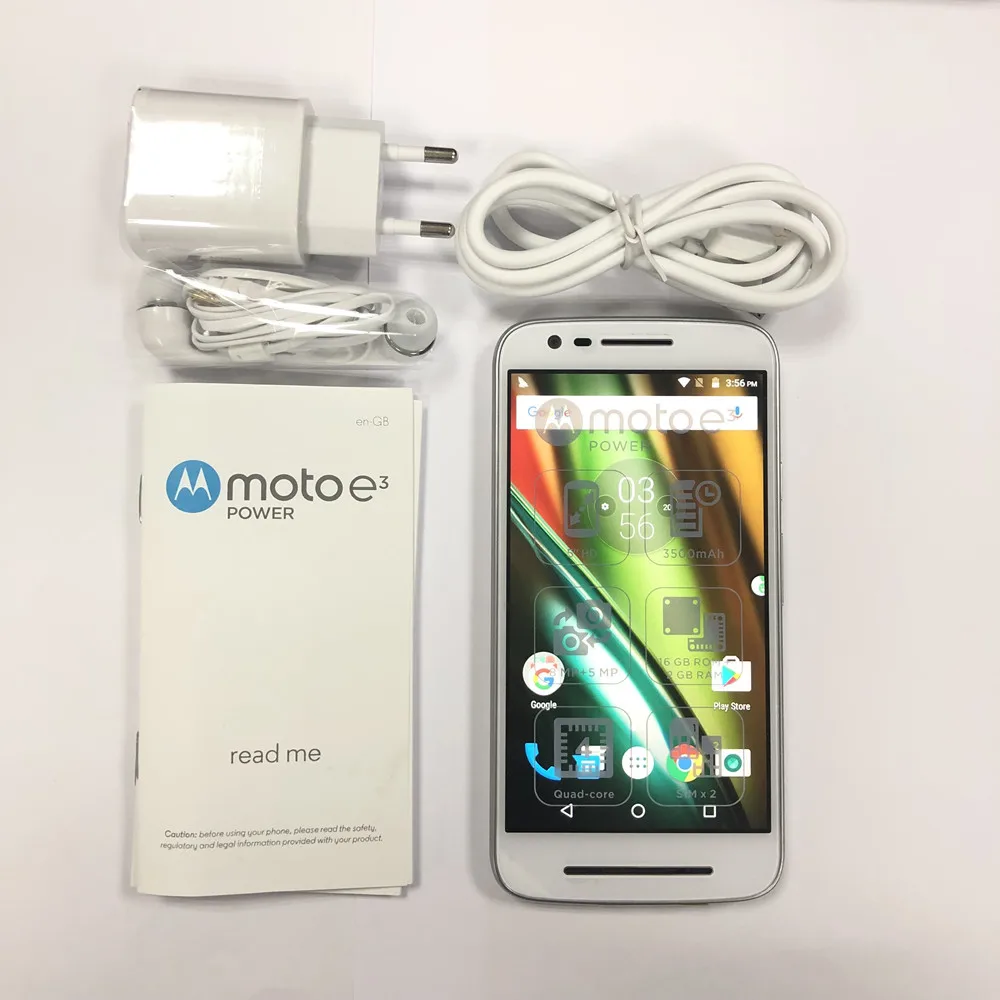 Смартфон Motorola Moto E3 power 5 0 дюйма 2 ГБ 16 четырёхъядерный аккумулятор MT6735 3500 мАч на