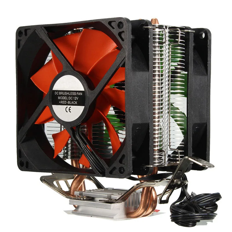 3 Pin cpu двойной вентилятор кулер охлаждения радиатора для Intel LGA775/1156/1155 AMD AM2/AM2+/AM3 для AM4 Ryzen для Pentium