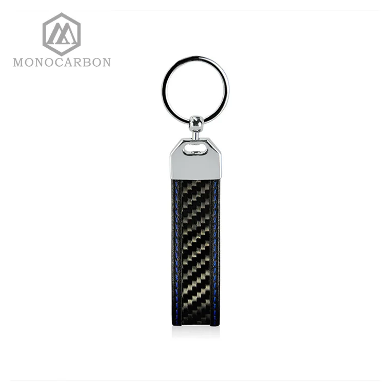 2018 гибкий брелок для ключей из настоящего углеродного волокна модный с