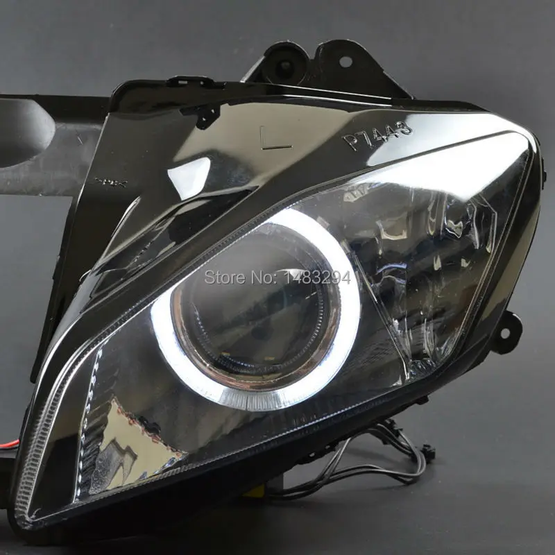 Модифицированные белые ангельские глазки для проектора Yamaha YZF R6 2006 2007|custom projector
