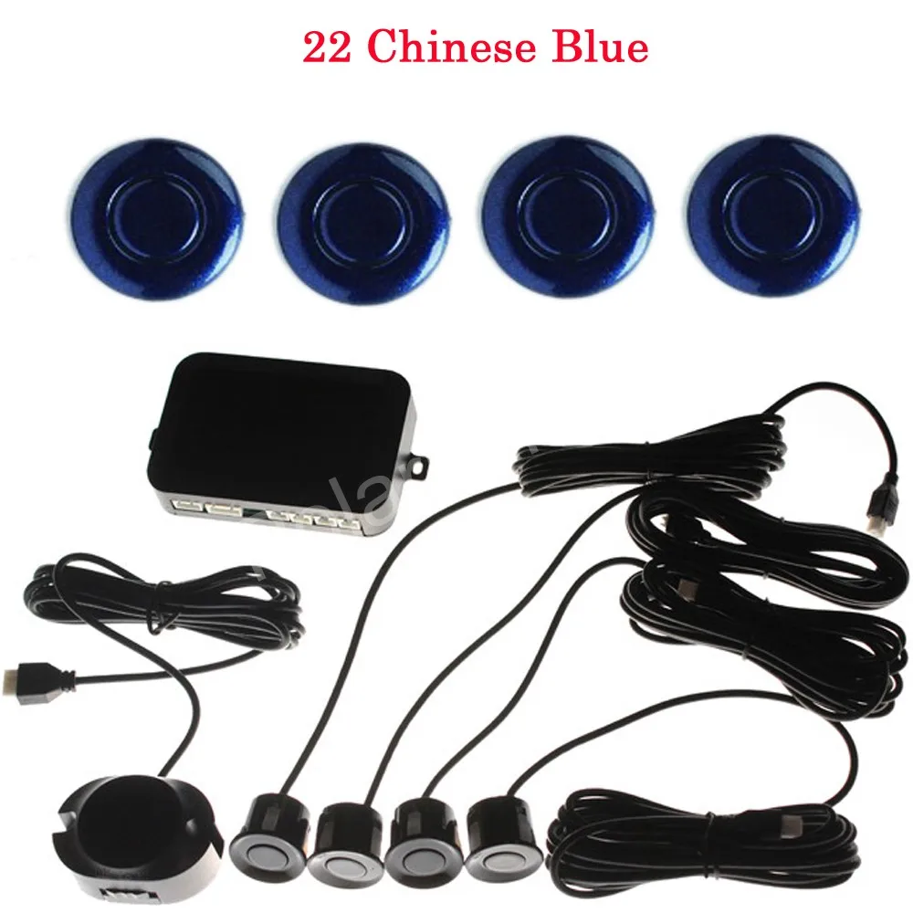 Car Parking Sensor Kit 4 Sensors 44 colors for option Reverse Backup Radar sound alert System 12V auto high quality | Автомобили и