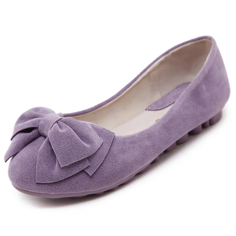 Для женщин обувь с бантами светло-фиолетовый Zapatos Mujer Dames schoenen  дамские туфли на плоской подошве Лоферы для Женщин Лианы Балетные костюмы  Оксфорд Обувь большой Размеры 39 | Обувь | АлиЭкспресс