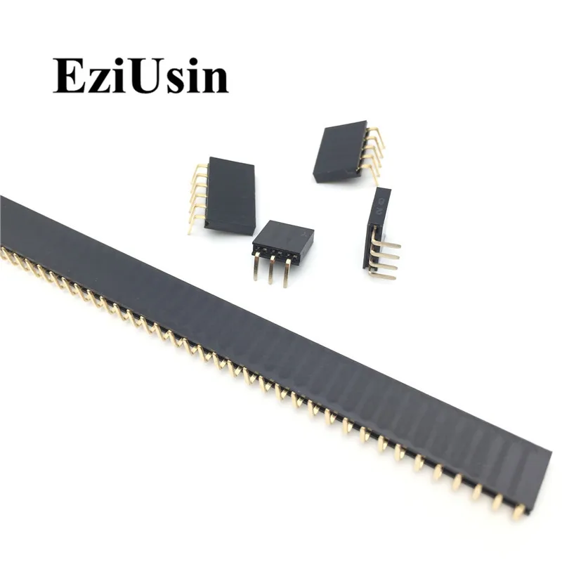 Однорядный гнездовой разъем 2 54 мм R/A ~ 40P печатная плата прямоугольный штыревой