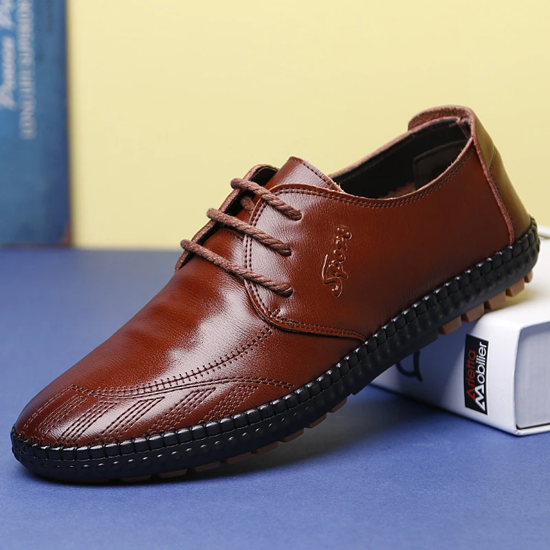 Мужская обувь chaussure homme кожаные лоферы Masculino Adulto слипоны на плоской подошве