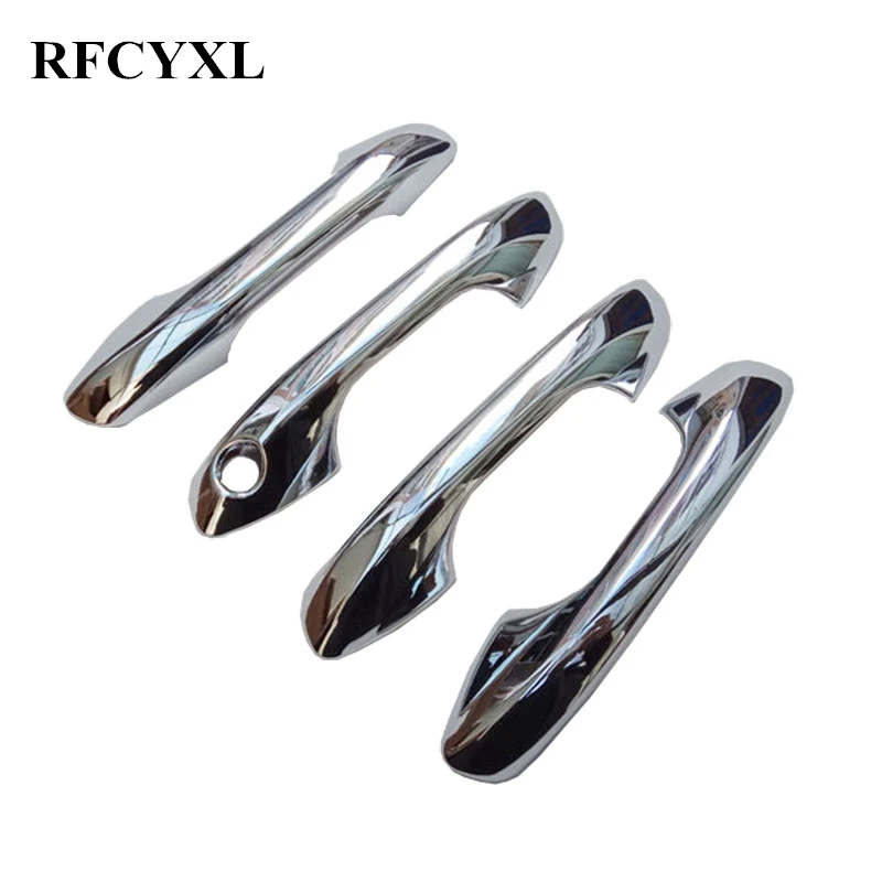 For Kia Rio 2017 2018 New Chrome Door Handle Catch Cover Trim Cap Car Styling Stickers Auto Accessories 4Pcs | Автомобили и