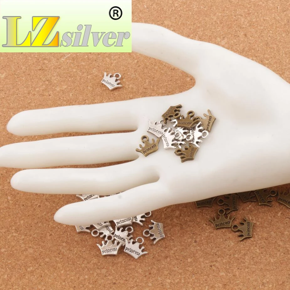 

Princess Crown Spacer Charm Beads 10.5x13.1mm 300PCS zinc alloy Bronze Pendants Alloy Handmade Jewelry DIY L029