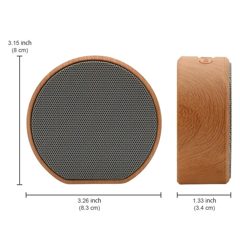Bluetooth динамик мини 4 2 EDR беспроводные колонки с FM радио деревянный дизайн