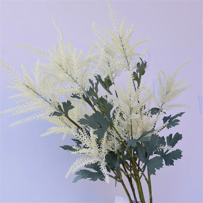 Многоголовый искусственный цветок Лаванда пластик букет Свадебная домашняя