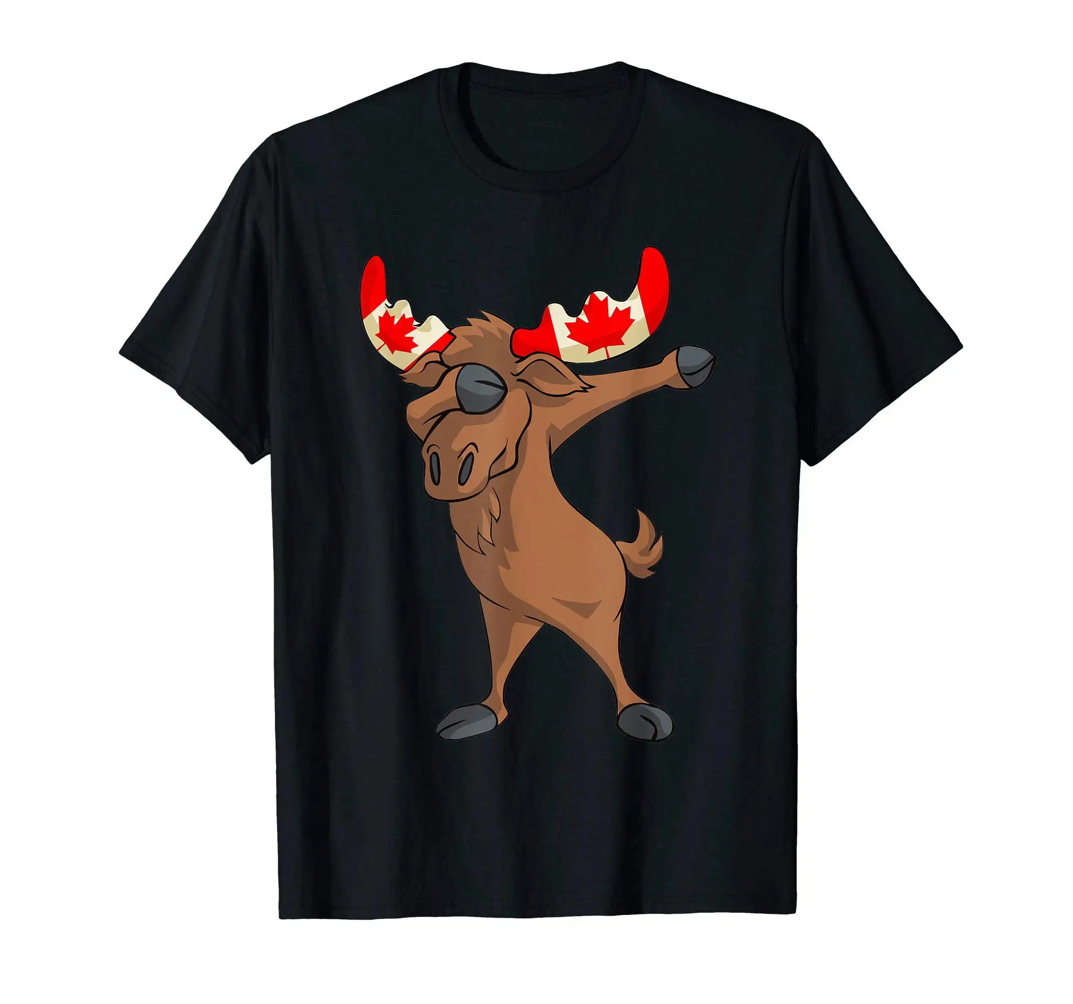 Канадская Moose рубашка Канада день футболка|Мужские футболки| |