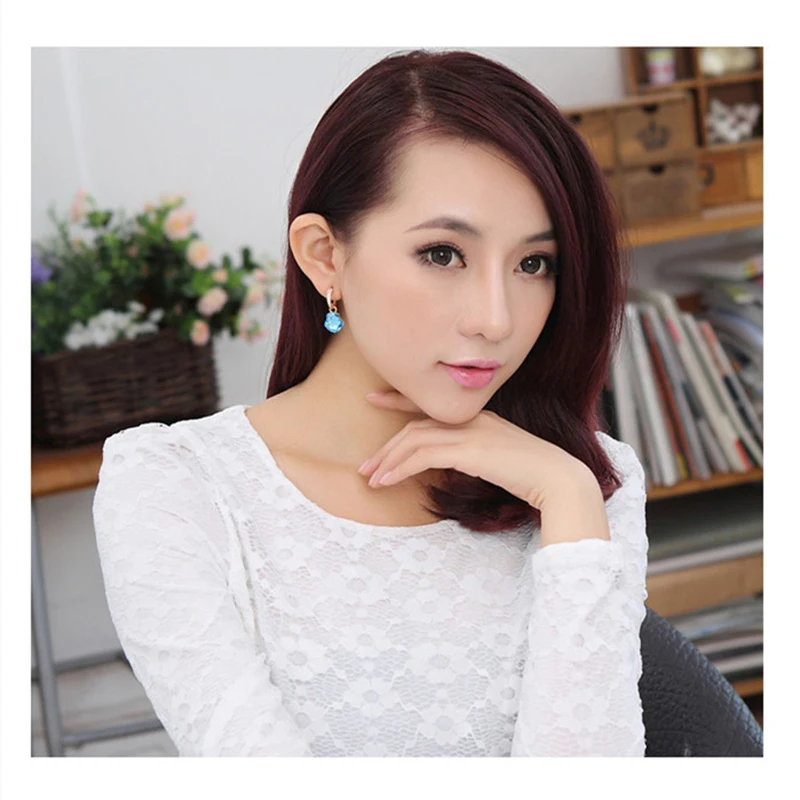 Элегантные женские серьги в виде ракушек с кристаллами классические длинные