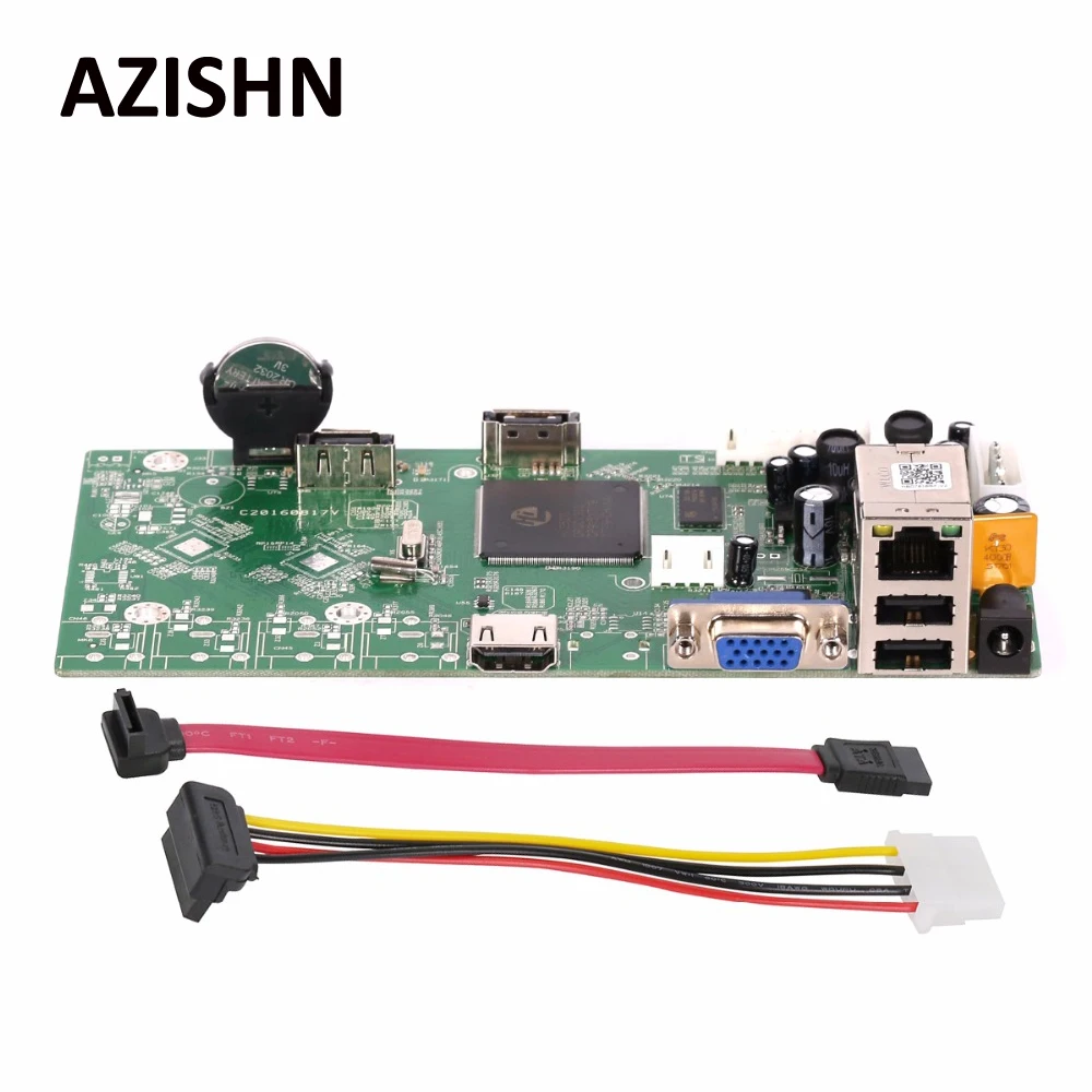 Azishn 16ch 1080 P/4ch 5mp NVR основная плата сетевого видео Регистраторы ONVIF P2P Облако CMS
