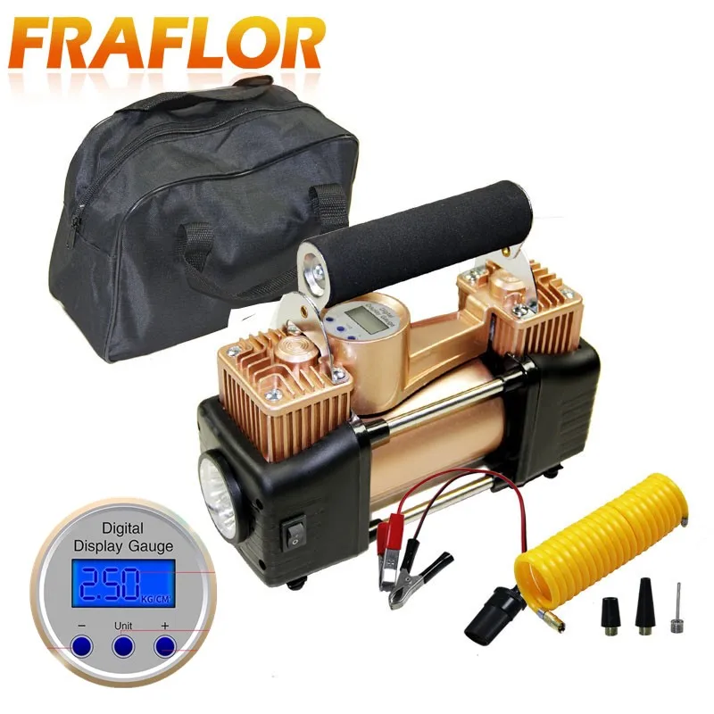 12 В цифровой автомобильный воздушный компрессор с предустановленным давлением в