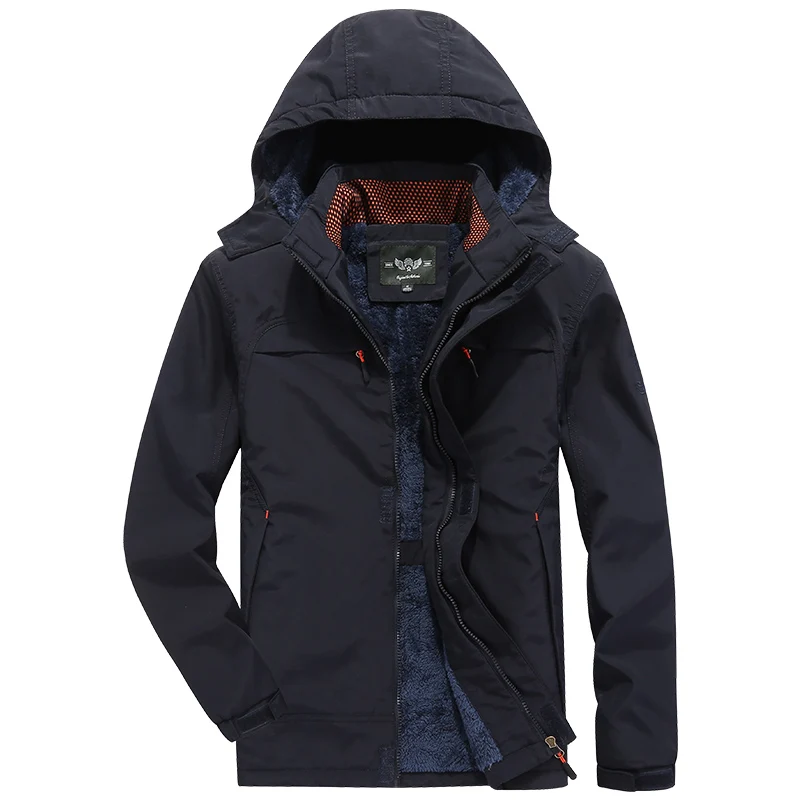 MANLI Men's Winter Fleece Thermal Hiking Jackets Outdoor Sports Windbreaker Trekking Camping Plus Size 4XL Coat | Спорт и