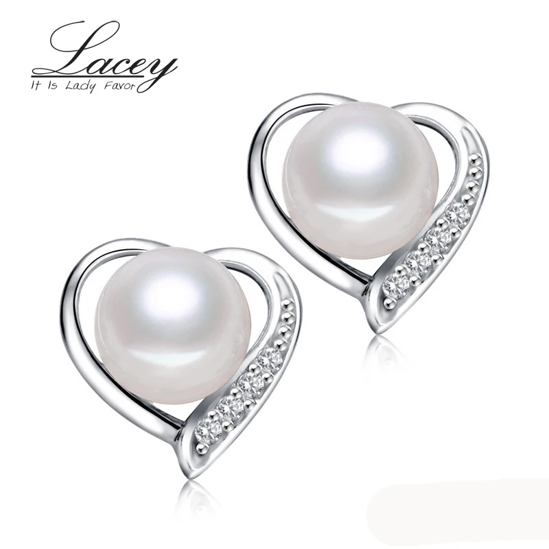 

LACEY Freshwater Pearl Earrings Jewelry For Women,White Natural Pearl Jewelry Earring 925 Silver Fine Jewelry For Mother Present