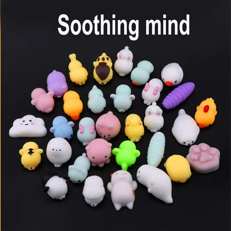 Снимающий стресс тревоги игрушка 3D милый мягкий силиконовый чехол с рисунком из