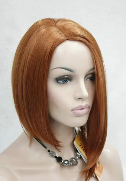 100% Бесплатная доставка Новое Высокое Качество Мода Аватар парик Лиса Красный Parted