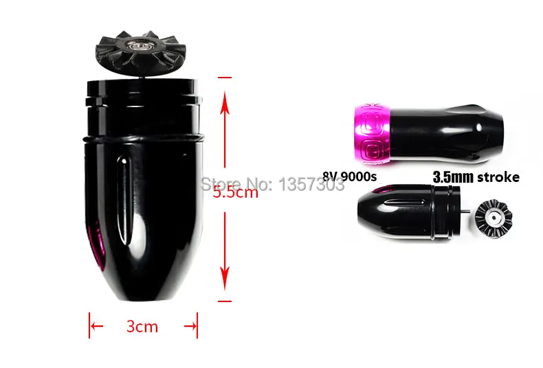 NEW Upgraded Rocket Motor 8V9000sTattoo Machine Rotary Tattoo Machine Space Aluminum Cartridge Tattoo Gun Equipment