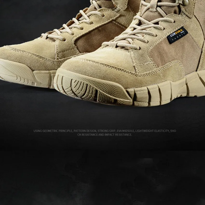 New special forces ultra light military boots outdoor light army fan tactical boots desert combat jungle hunting hiking shoes