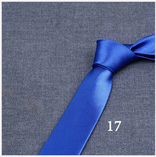 17 Новое поступление, 8 см, однотонные деловые галстуки ручной работы, роскошные гладкие атласные мужские галстуки, однотонные официальные темно-синие розовые свадебные галстуки - Цвет: 17