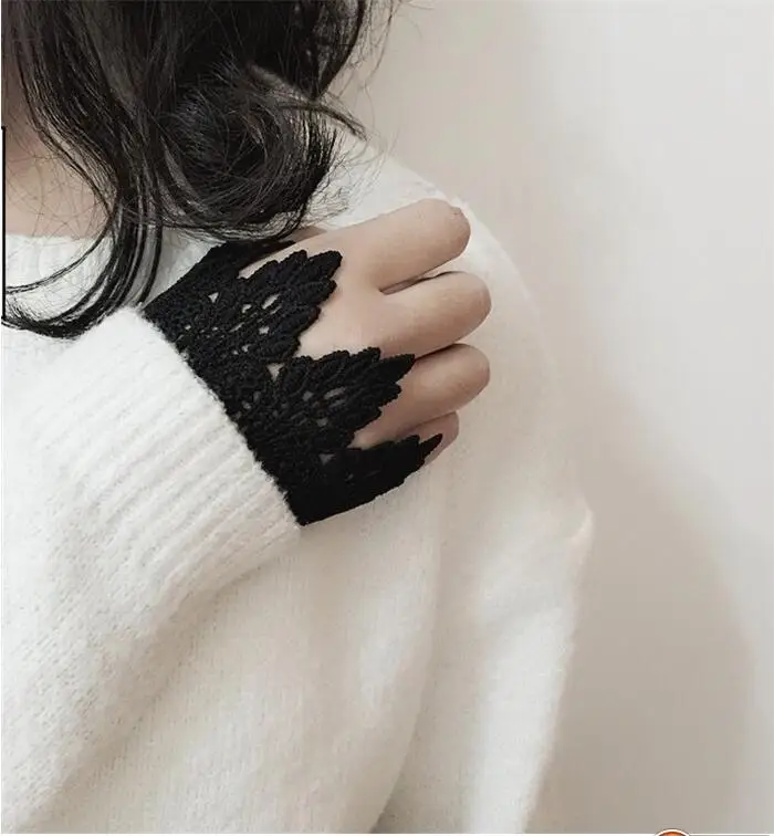 Черные кружевные перчатки в стиле стимпанк 1 шт.|lace gloves|black lace gloveslace black gloves |