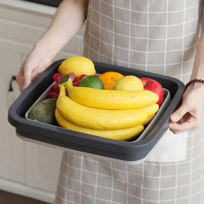Складной умывальник Выдвижная Бытовая Кухня Фрукты Овощи портативный