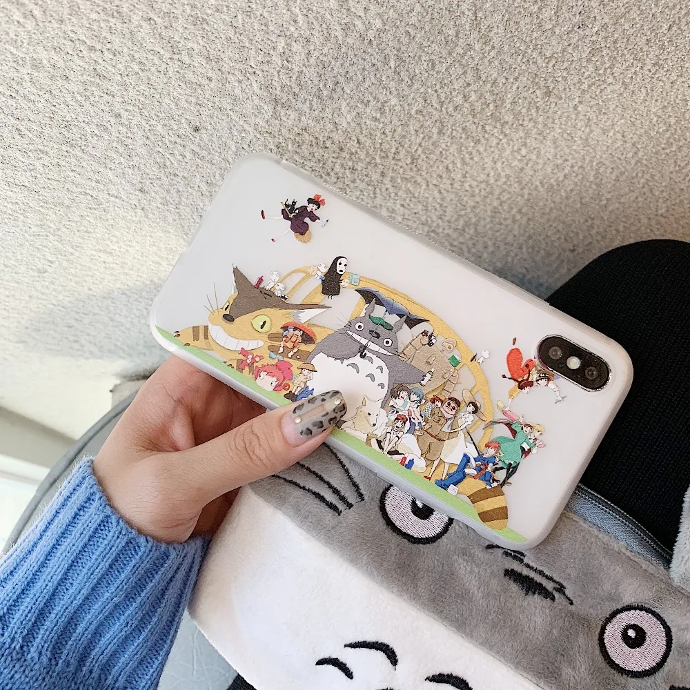 Luxury Transparent Totoro Tpu Case Cover For iPhone X XS MAX Silicone Soft Back 6 6S 7 8 Plus XR Phone Cases |