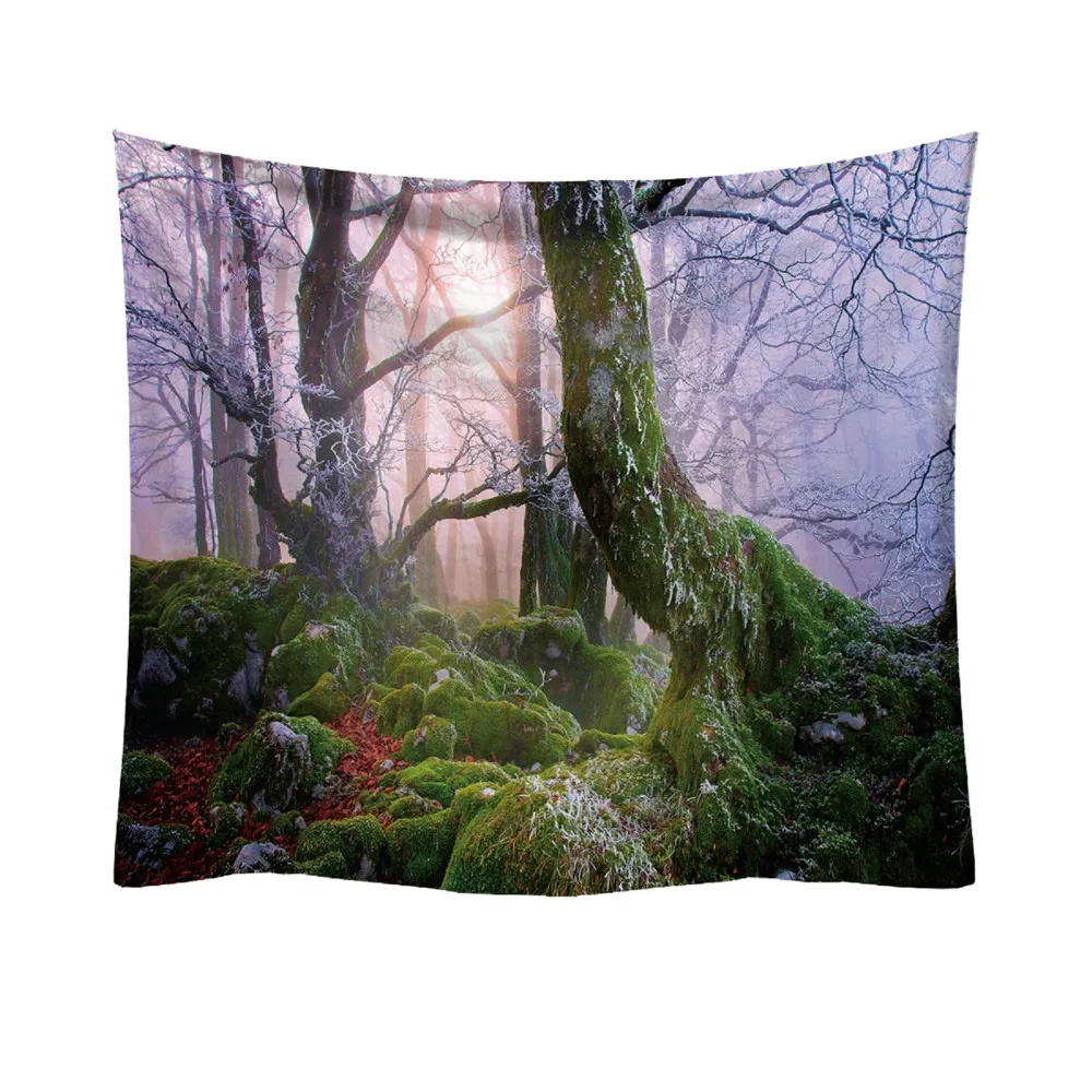 2018 модный гобелен с зелеными листьями свежий стиль декоративный домашний Декор