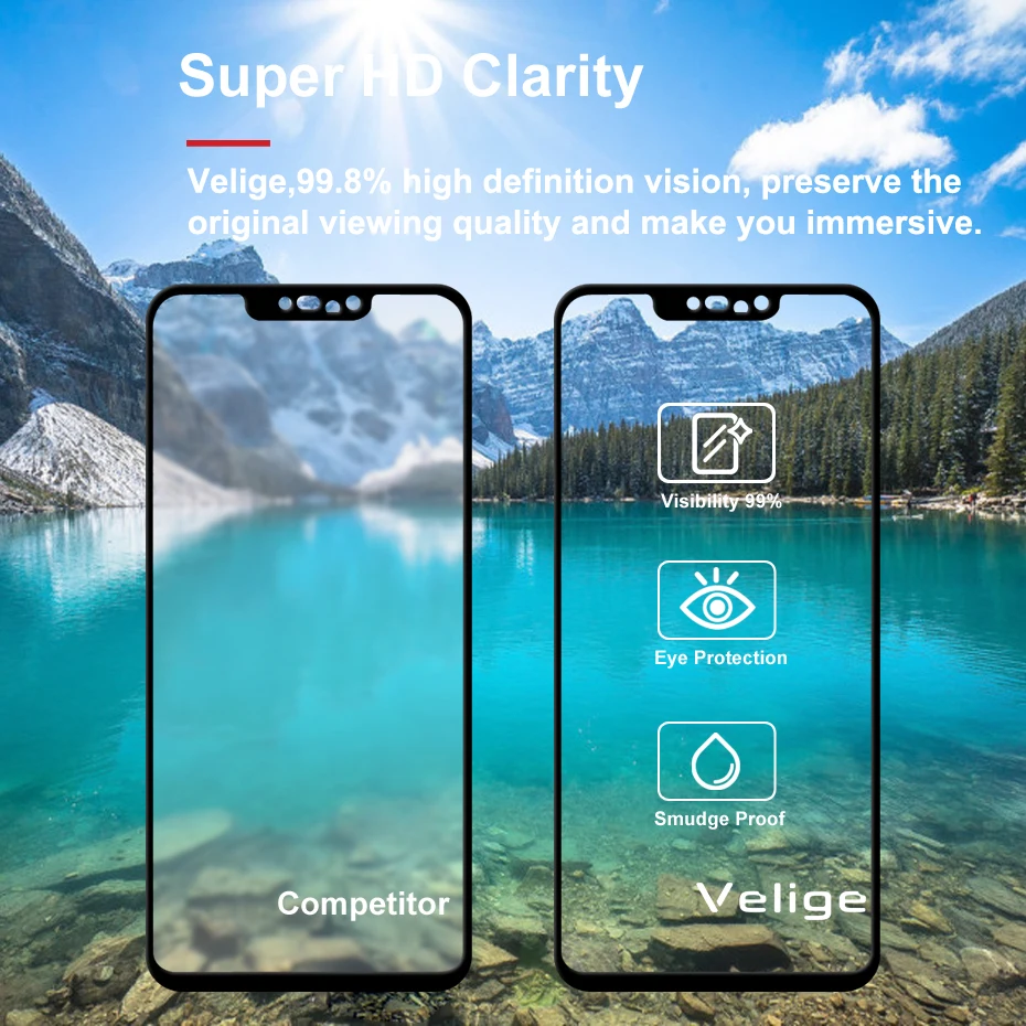 2 упаковки Защитная пленка для экрана Huawei Nova 3 3i Nova3 i закаленное стекло с полным