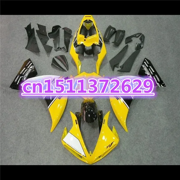 Обтекатель Bo 100% подходит для YZF R1 09 10 11 желтого и черного цветов Φ YZF1000 2009 2010 2011|kit