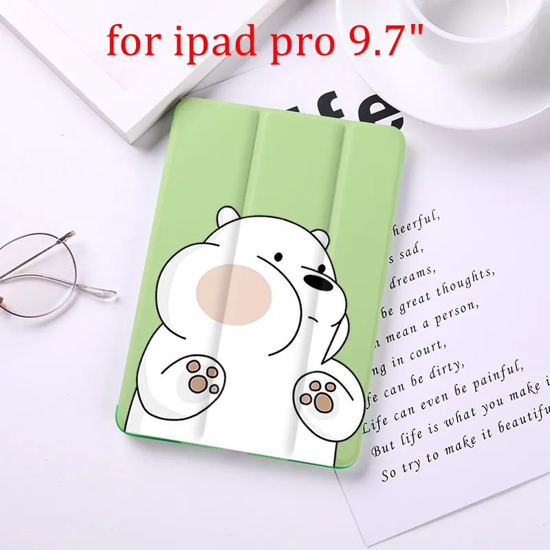 for pro 9.7 inch Флип-чехол для планшета с принтом, для iPad Pro 9," 10,5" 1" 12,9" из искусственной кожи, складной чехол-книжка для планшета - Цвет: for pro 9.7 inch