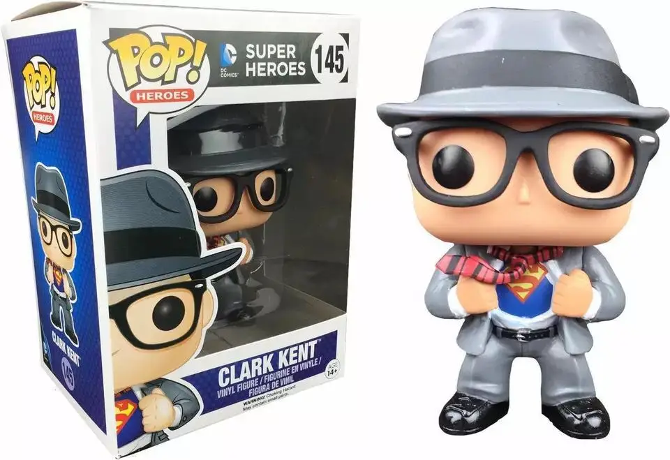 Эксклюзивная оригинальная Funko поп DC ВСЕЛЕННАЯ супер герои Кларк Кент Виниловая фигурка Коллекционная модель игрушки с оригинальной коробкой