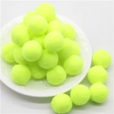 30 bright yellow Помпон 25 мм мягкий Круглый Помпон 2,5 см меховой шар для детских поделок сделай сам ручная работа фестиваль швейная одежда украшение для дома 20 г - Цвет: 30 bright yellow
