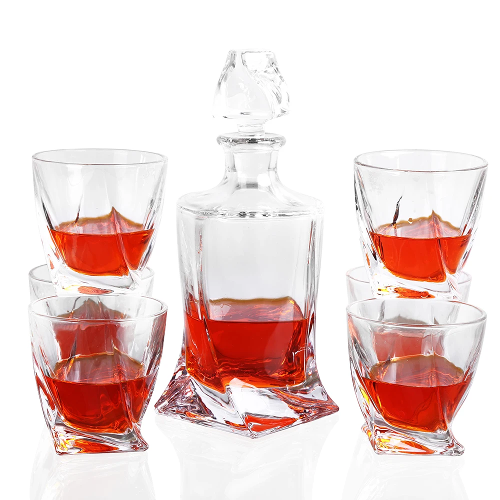 Высококачественный стеклянный графин для виски набор отлично подходит вина