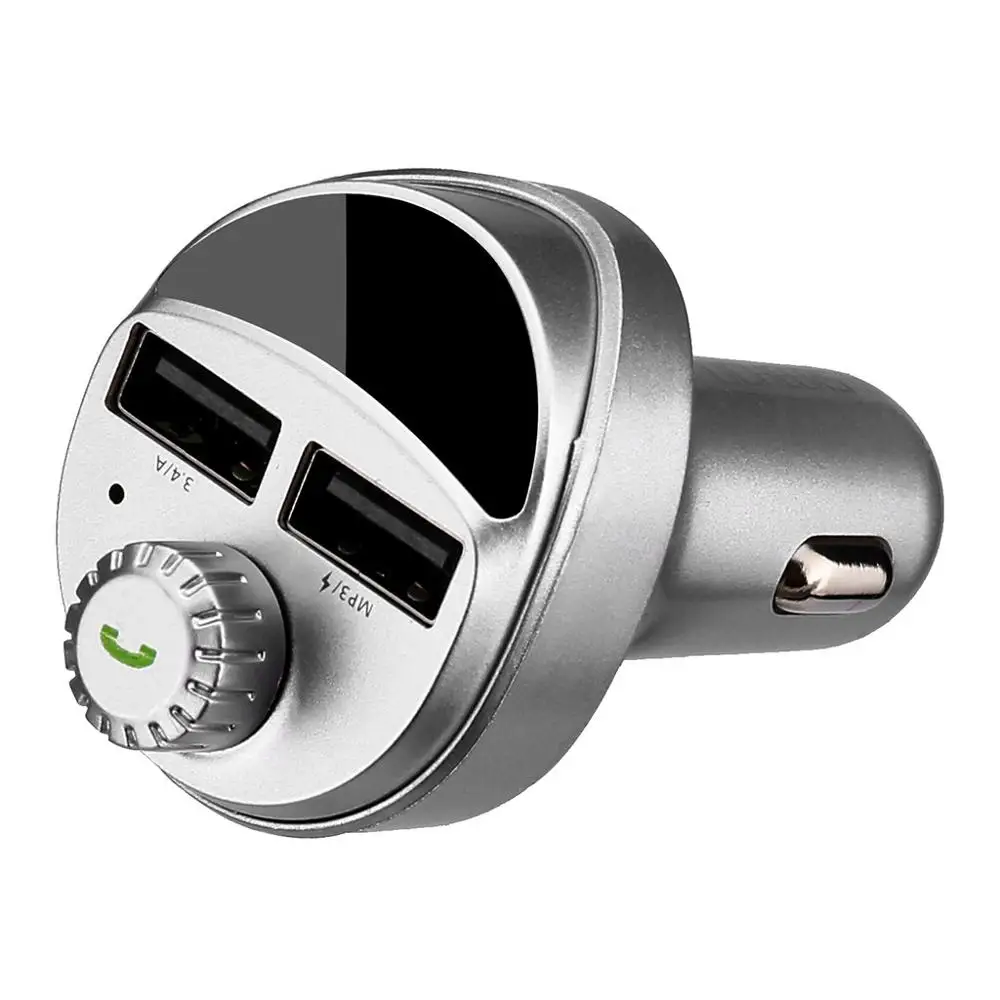 12 24 V двойной USB Bluetooth Handsfree Car Kit Зарядное устройство FM передатчик MP3 плеер