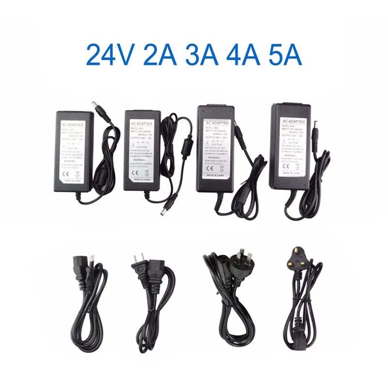 AC 100/240V к DC 5V 12V 24V Светодиодный источник питания 1A 2A 3A 5A 6A 8A 10A трансформатор освещения для светодиодной ленты CCTV камеры безопасности