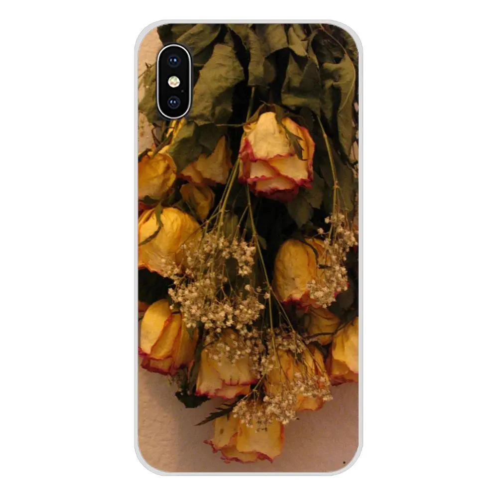 Чехол для телефона ручной работы с натуральными сушеными цветами Apple iPhone X XR XS MAX 4