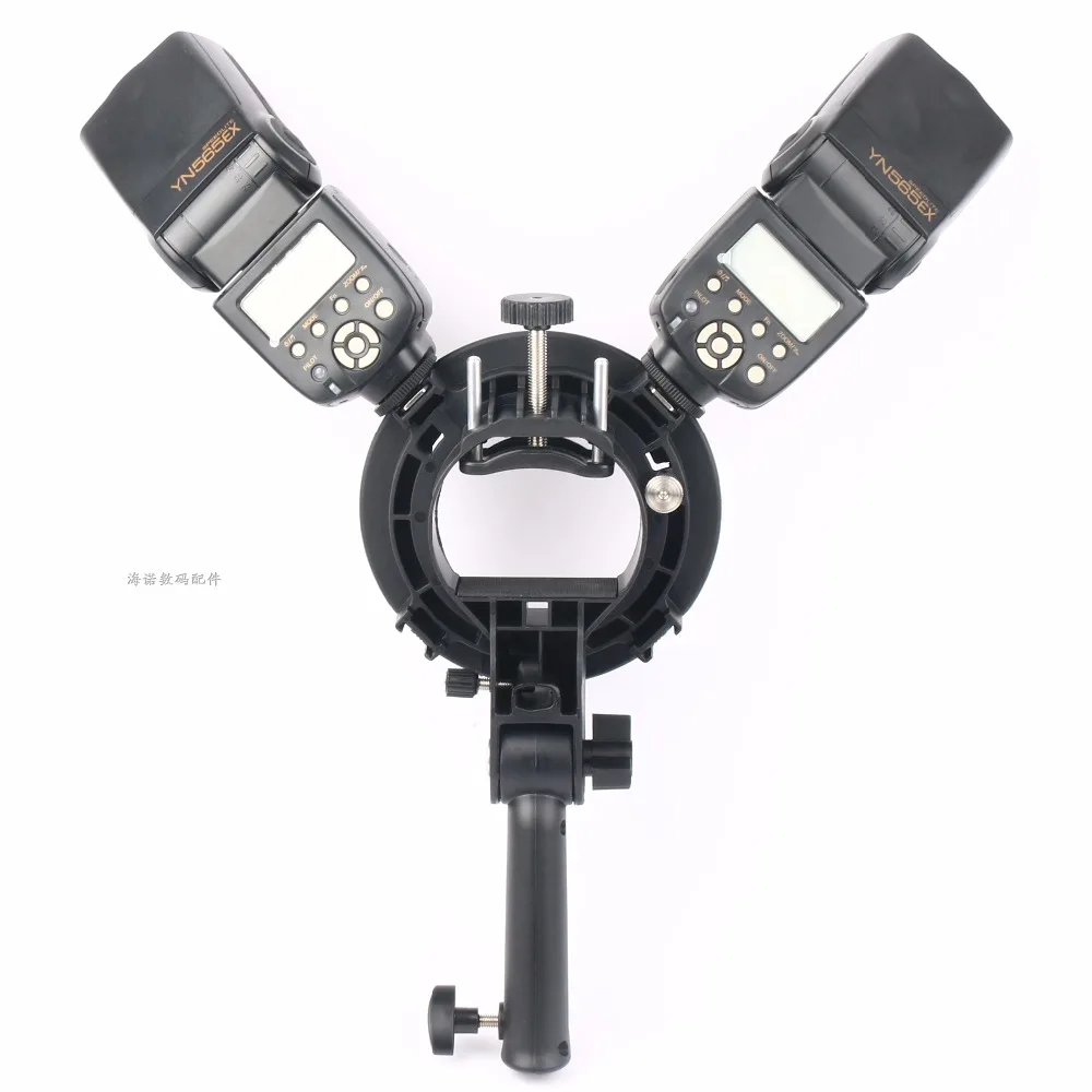 Ручной держатель S Type с креплением Bowens для вспышки Speedlite Snoot Softbox Beauty Dish