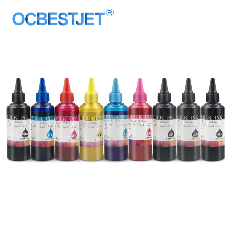 100ML/Bottle Universal Pigment Ink For Epson SureColor P600 P800 Stylus Pro 3800 3880 7890 Printer 9 Colors Refill Pigment Ink