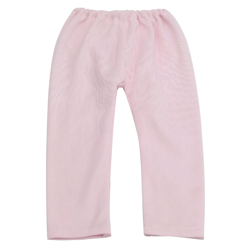 

5 PCS/LOT White Pink Black Tight Pants Fit 18 Inches 18 inch Girl Baby Doll Clothes Accessories Handmade Pants MG233-235
