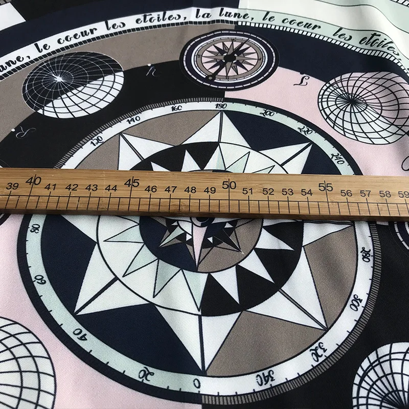 Новинка 2019 женская одежда с цифровой печатью starry compass ткань из полиэстера ручной